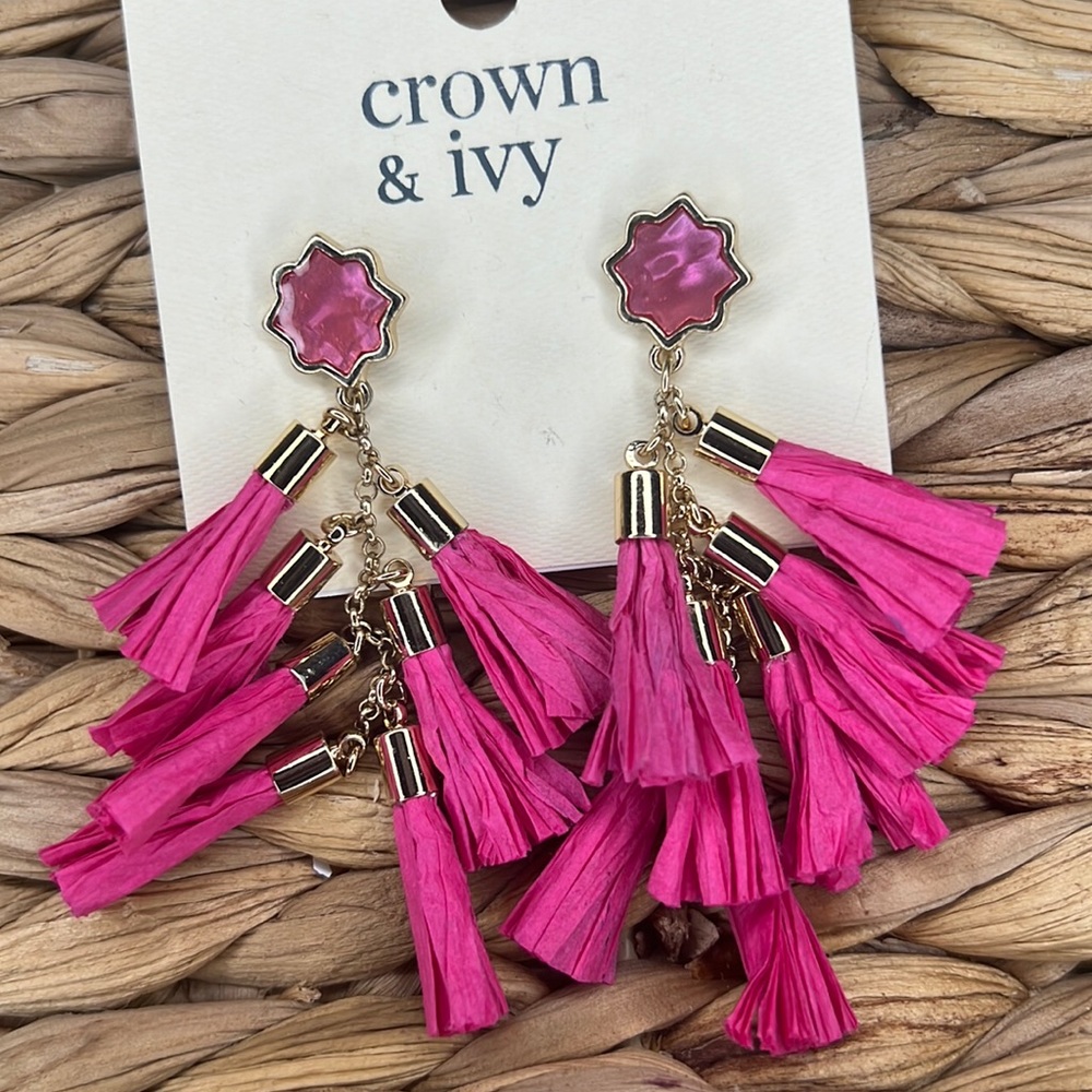 Pink Dangle Earrings